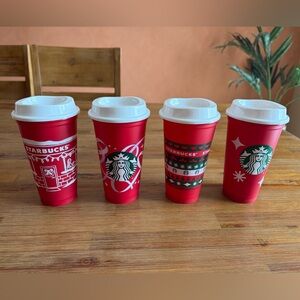 Starbucks Festive Red and White Cups Collection-4